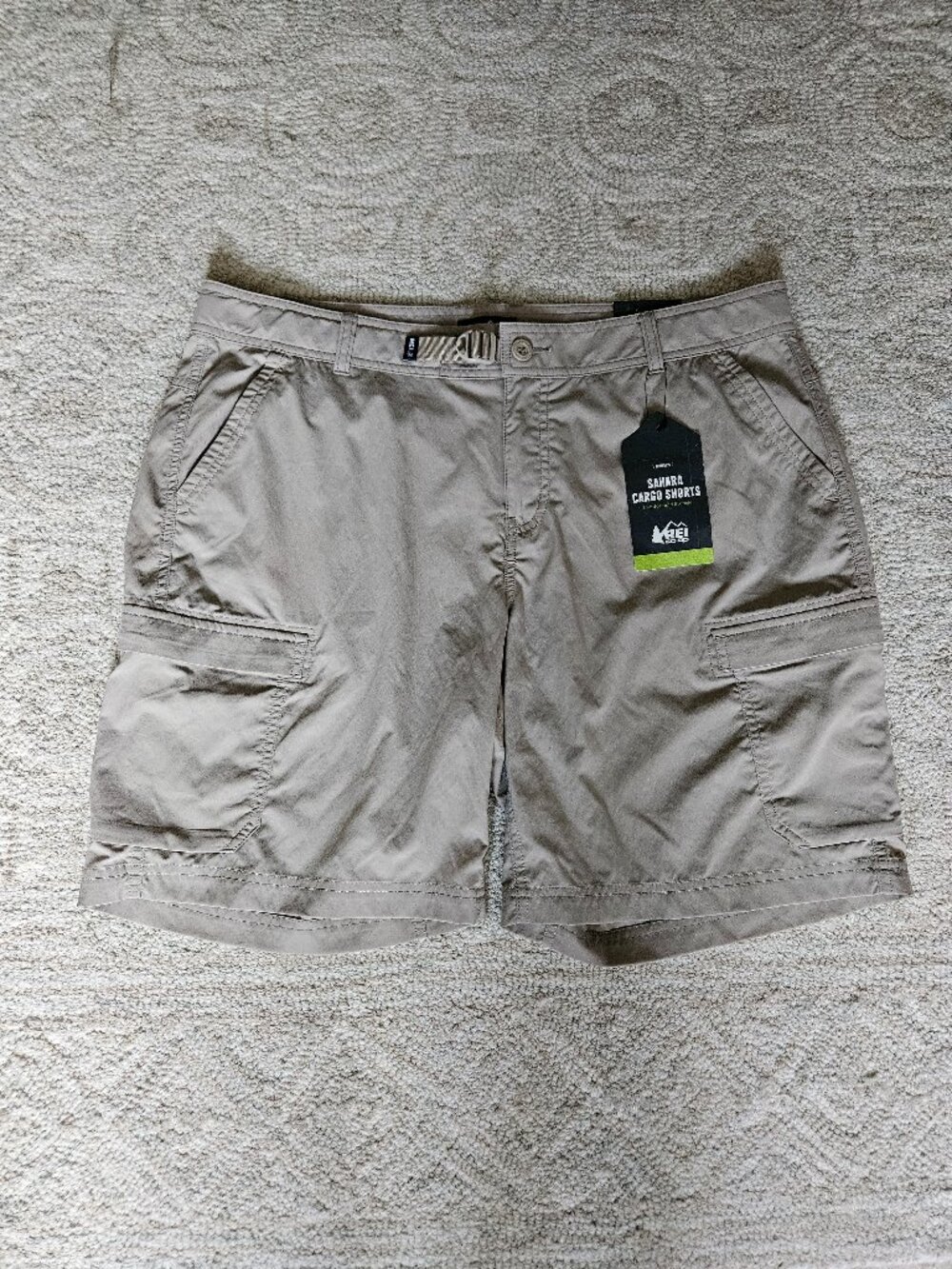 REI Co-Op Sahara Shorts Cargo Hiking Outdoor Tan Brown Size 16 NEW Lightweight